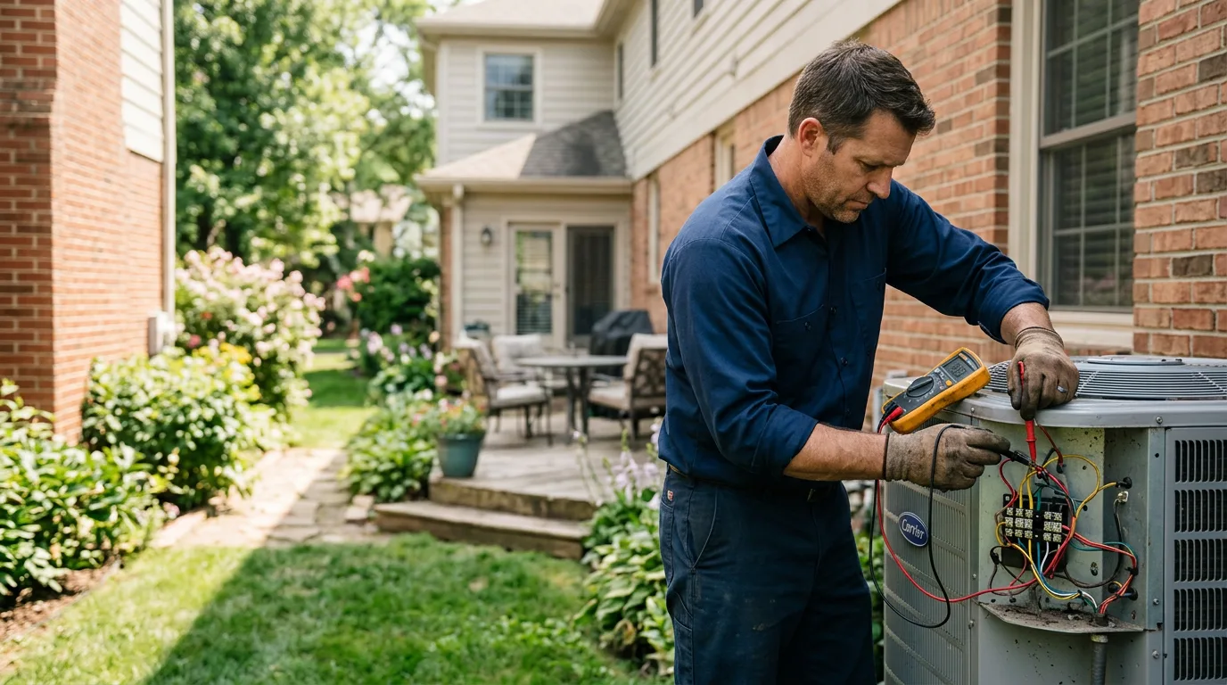 HVAC technician working near Thornton, NH
